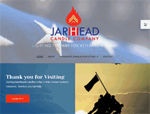 Tablet Screenshot of jarheadcandles.com
